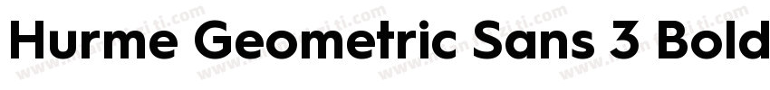 Hurme Geometric Sans 3 Bold字体转换